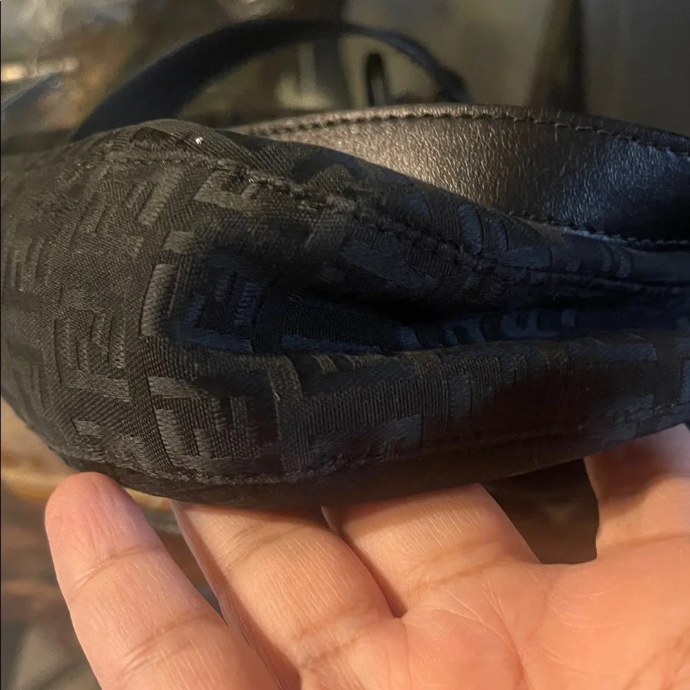 Fendi Black Zucca Print Handbag - Picture 16 of 16